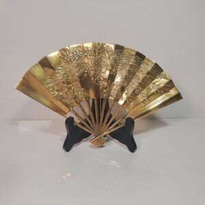Brass Phoenix Fan – Mid Century Display Piece
